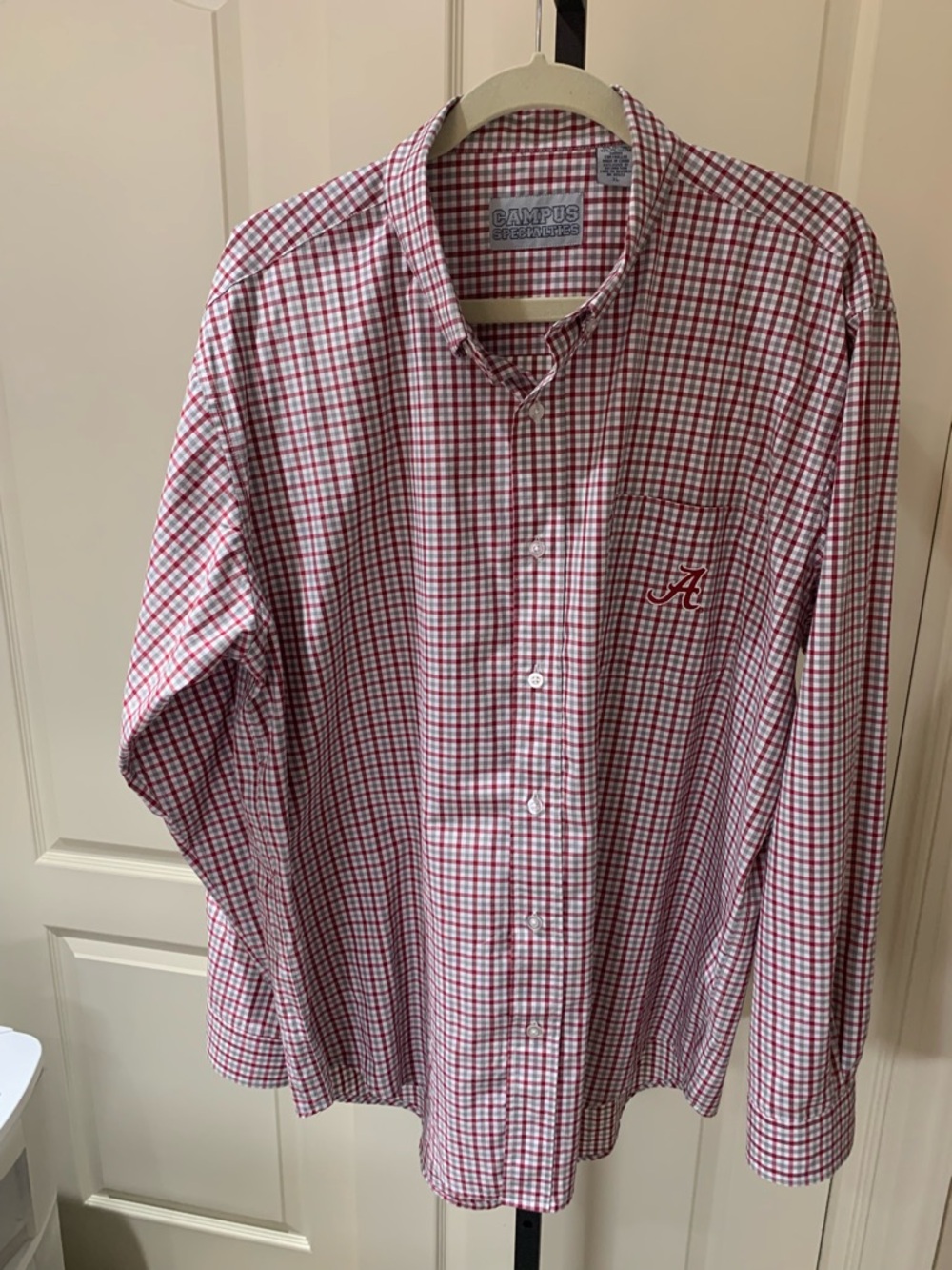 Men’s XL Campus Specialities LS Button Down Shirt with script A